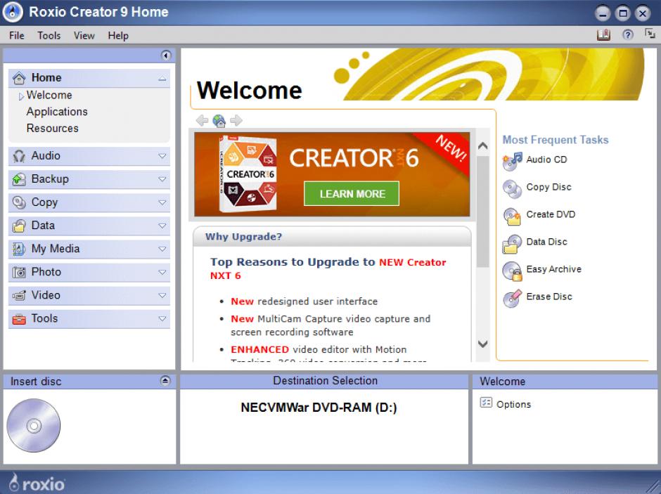 screenshot of program