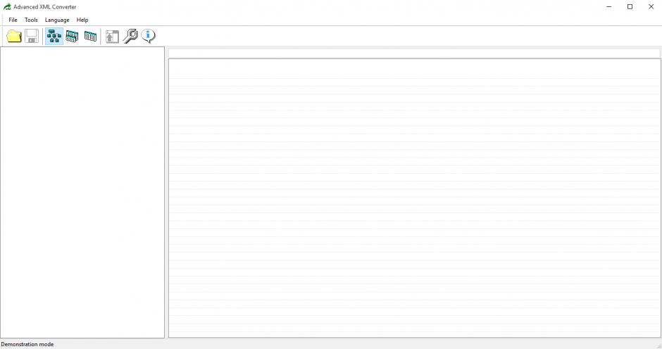 Advanced XML Converter main screen