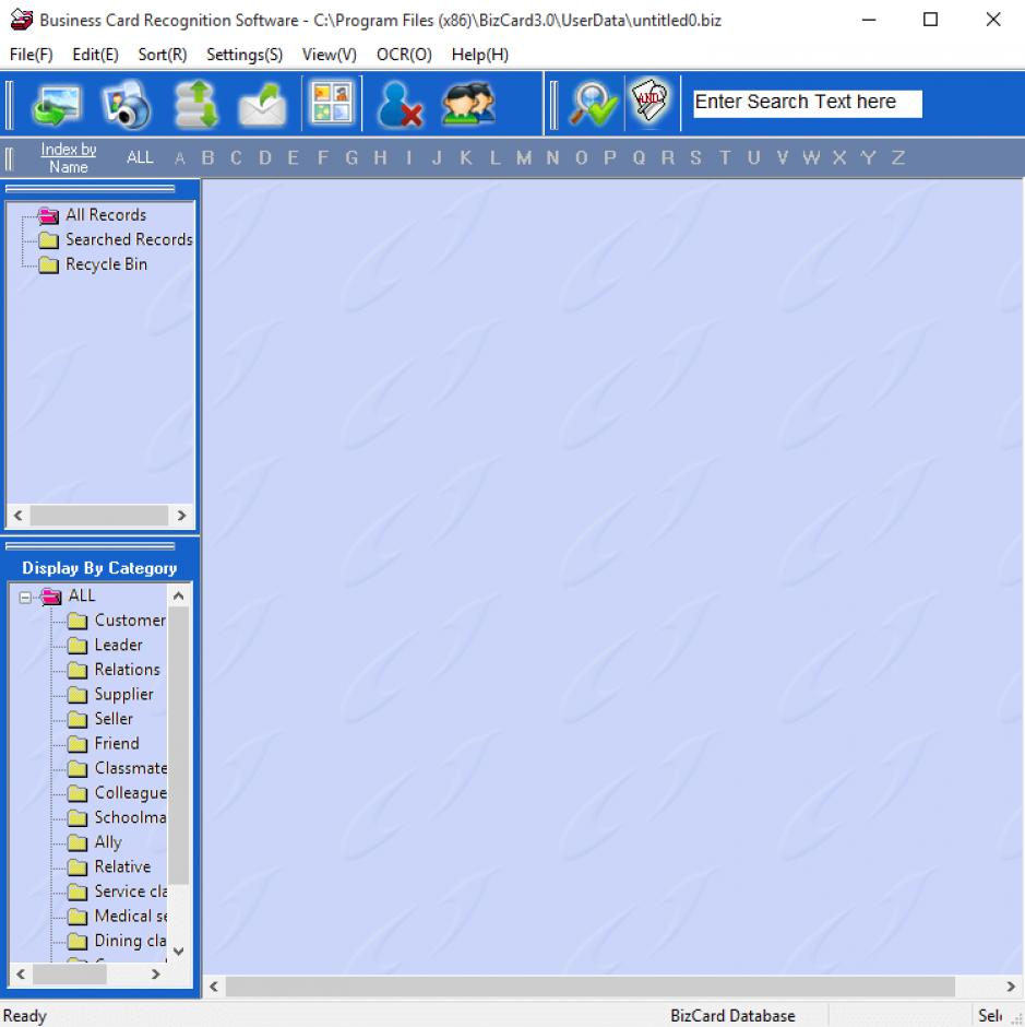 screenshot of program