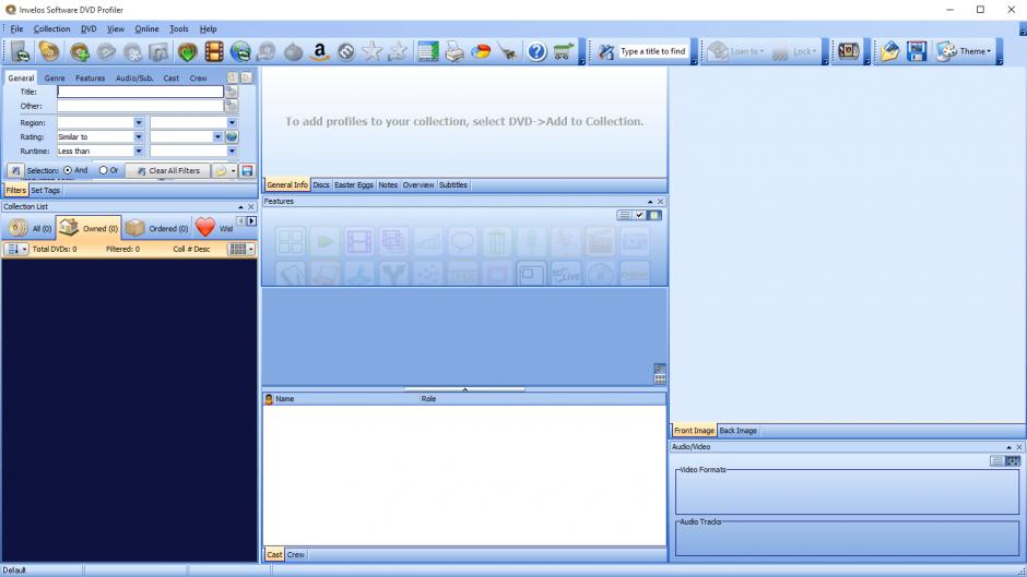 screenshot of program