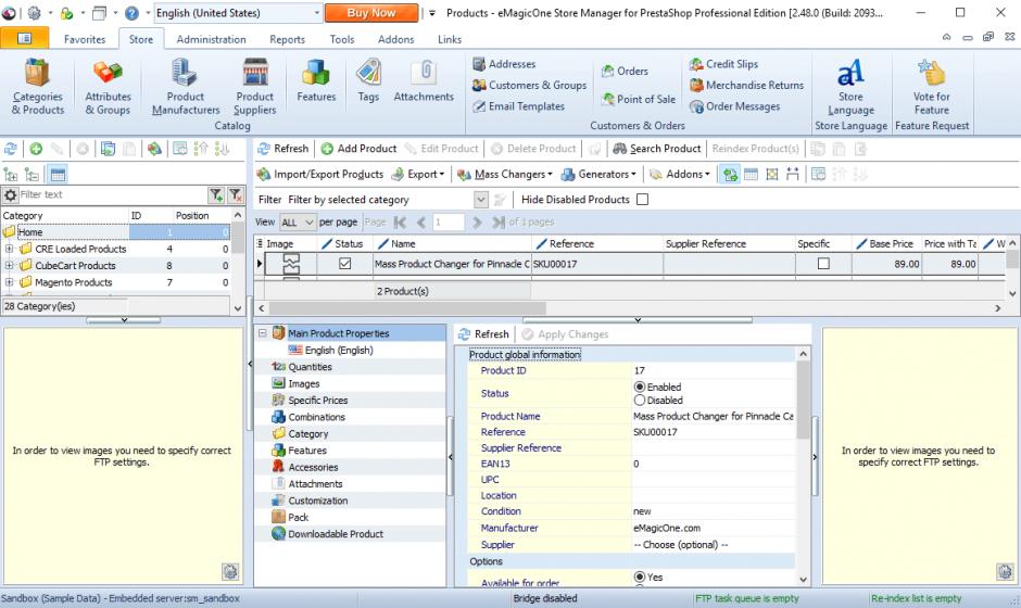 screenshot of program