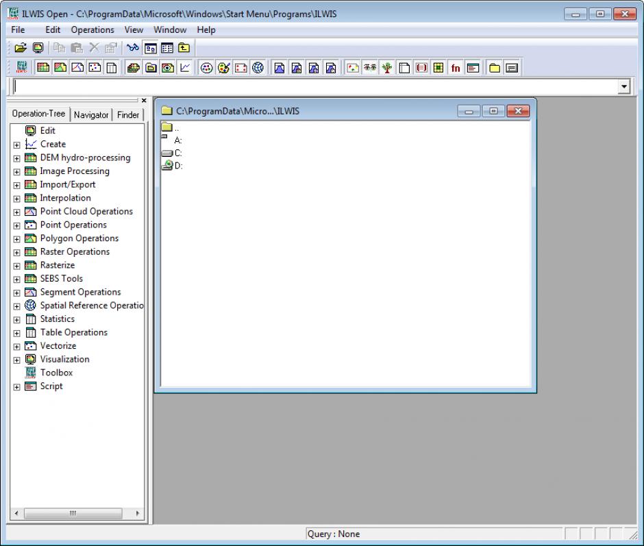 screenshot of program