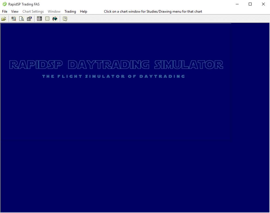 RapidSP DayTrading Simulator main screen