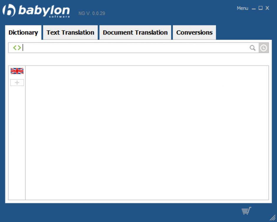 Babylon NG main screen