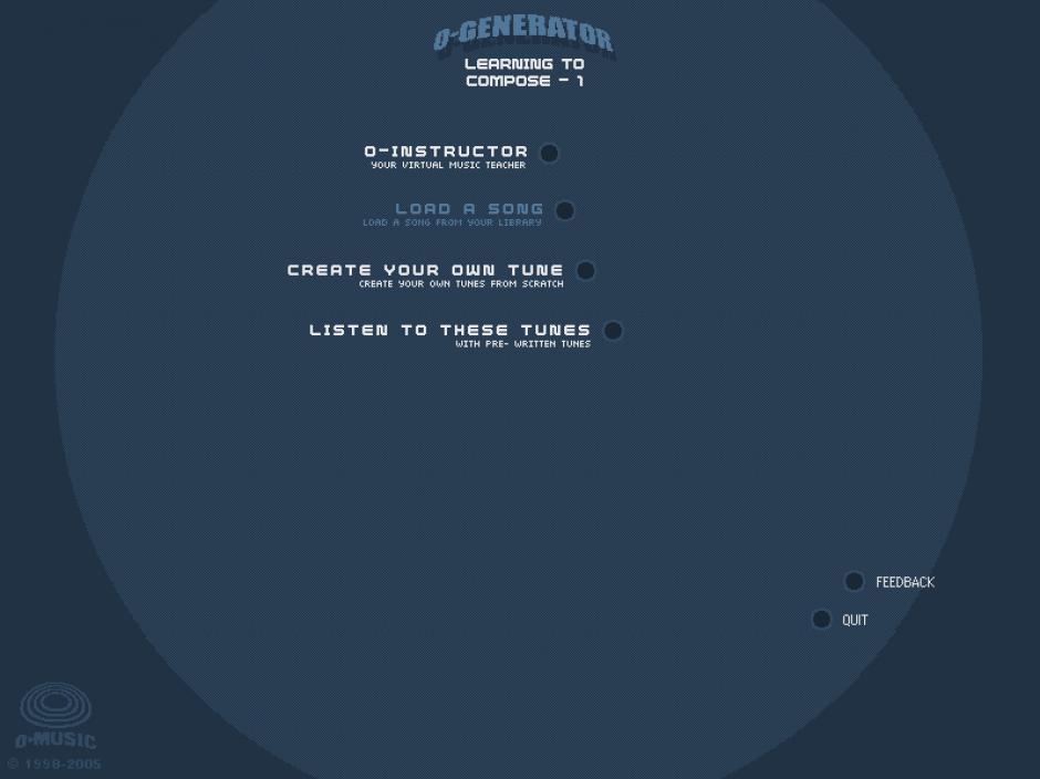 screenshot of program