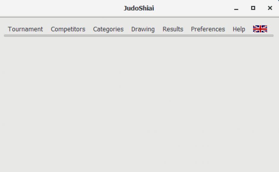 JudoShiai main screen