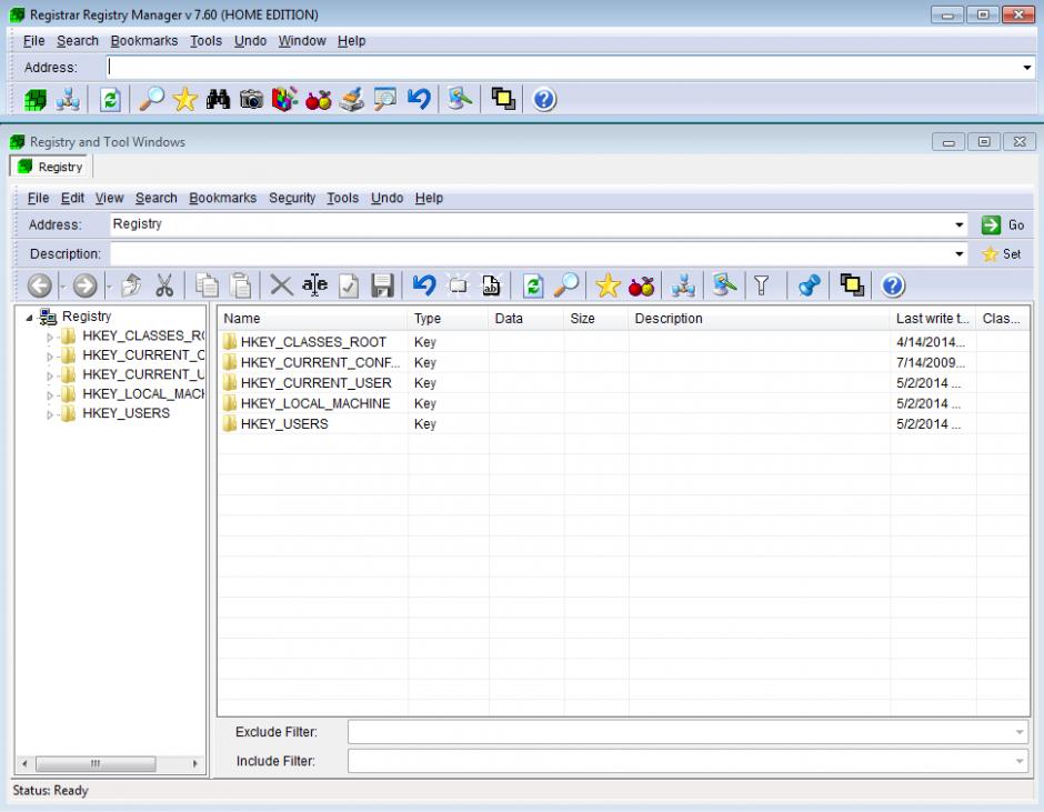 screenshot of program