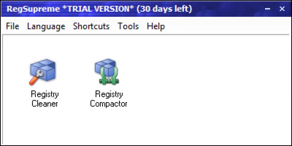 screenshot of program