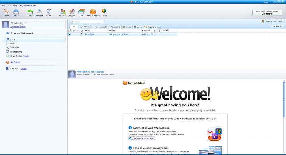 screenshot of program