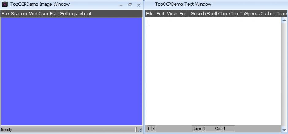 TopOCRDemo main screen