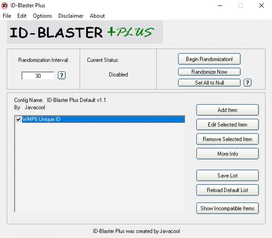 ID-Blaster Plus main screen