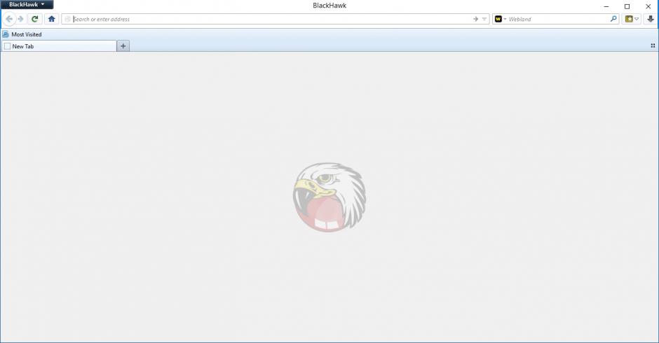 BlackHawk Web Browser main screen