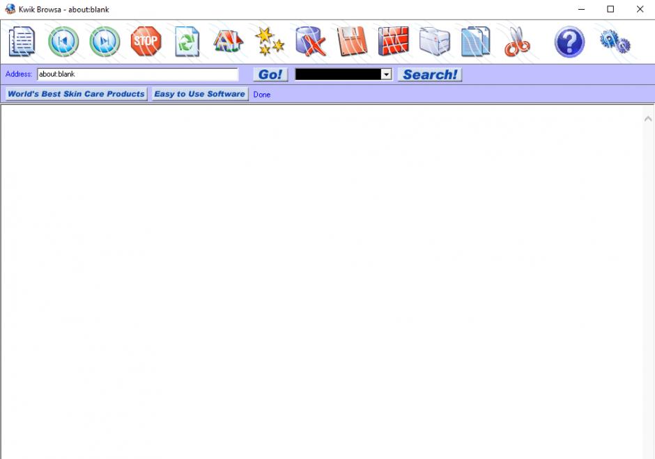 screenshot of program