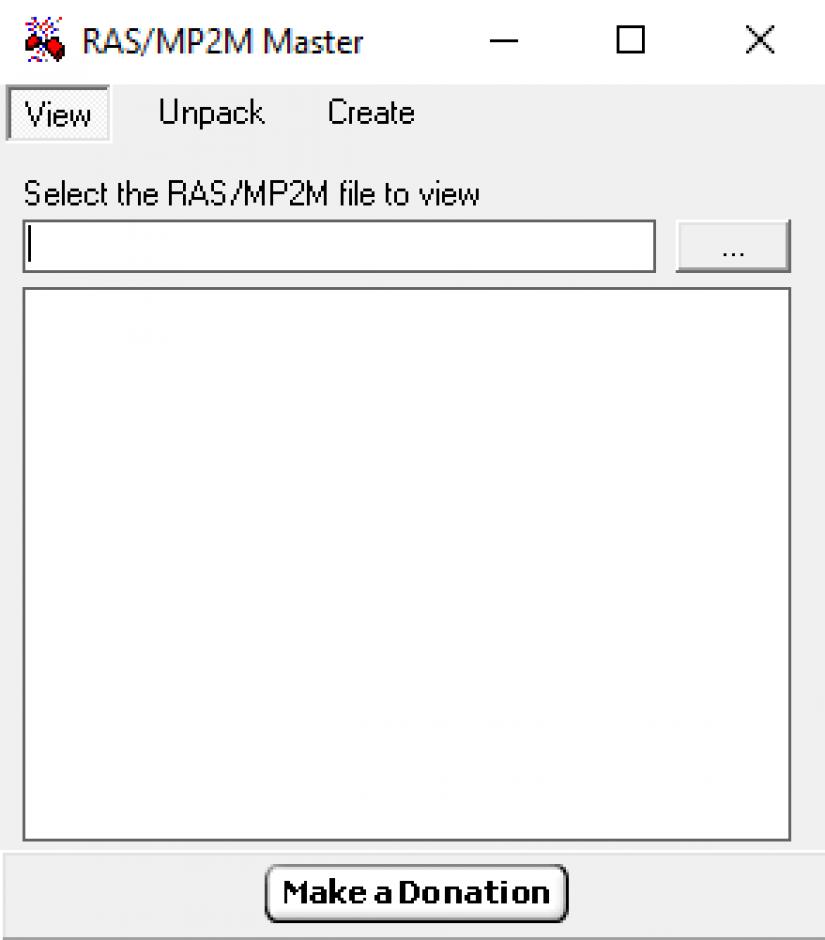 RAS-MP2M Master main screen