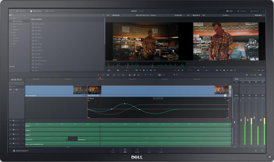 DaVinci Resolve 15 main screen