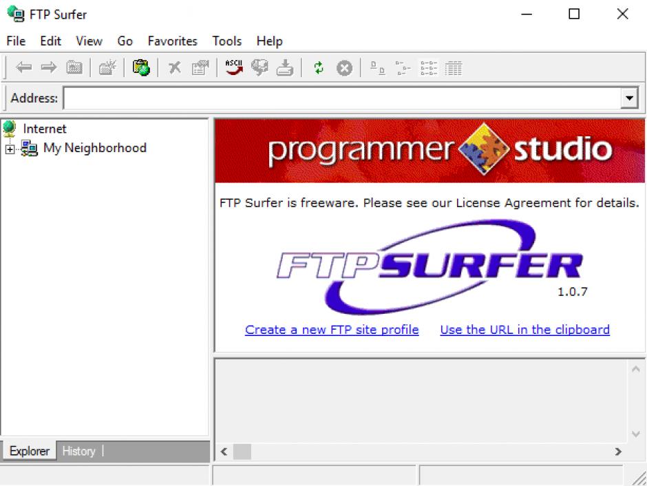 screenshot of program