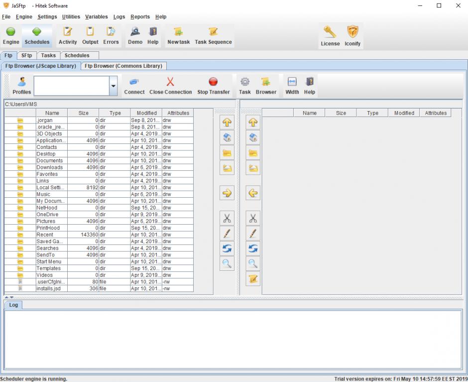 screenshot of program