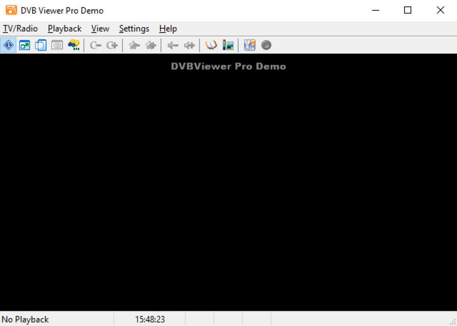 DVBViewer Pro Demo main screen