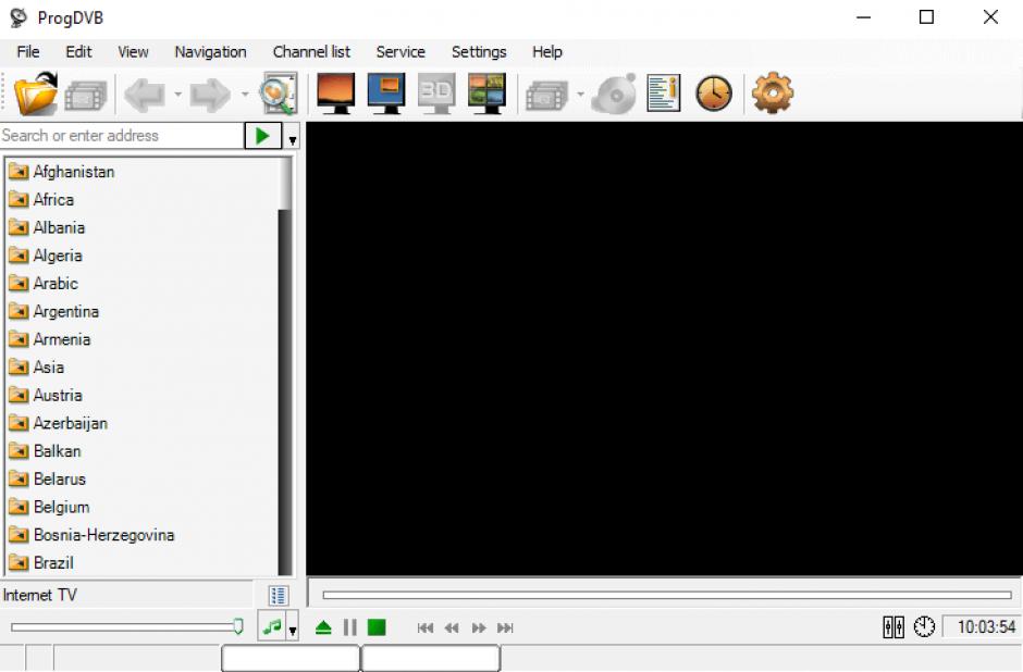 ProgDVB Network Edition main screen