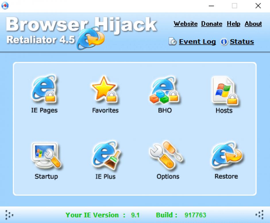 screenshot of program