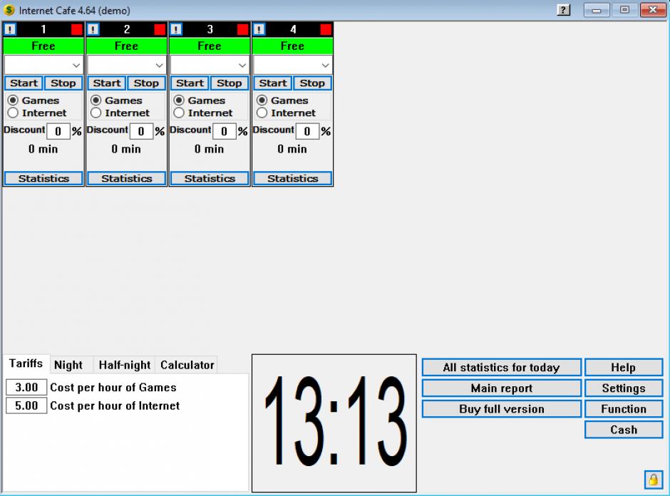 screenshot of program