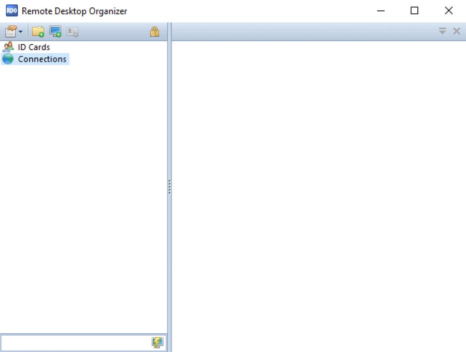 Remote Desktop Organizer main screen