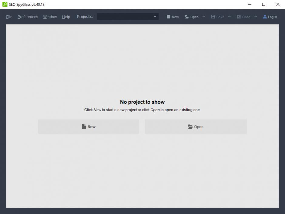 screenshot of program