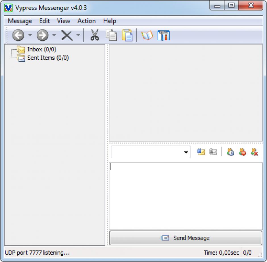 Vypress Messenger main screen