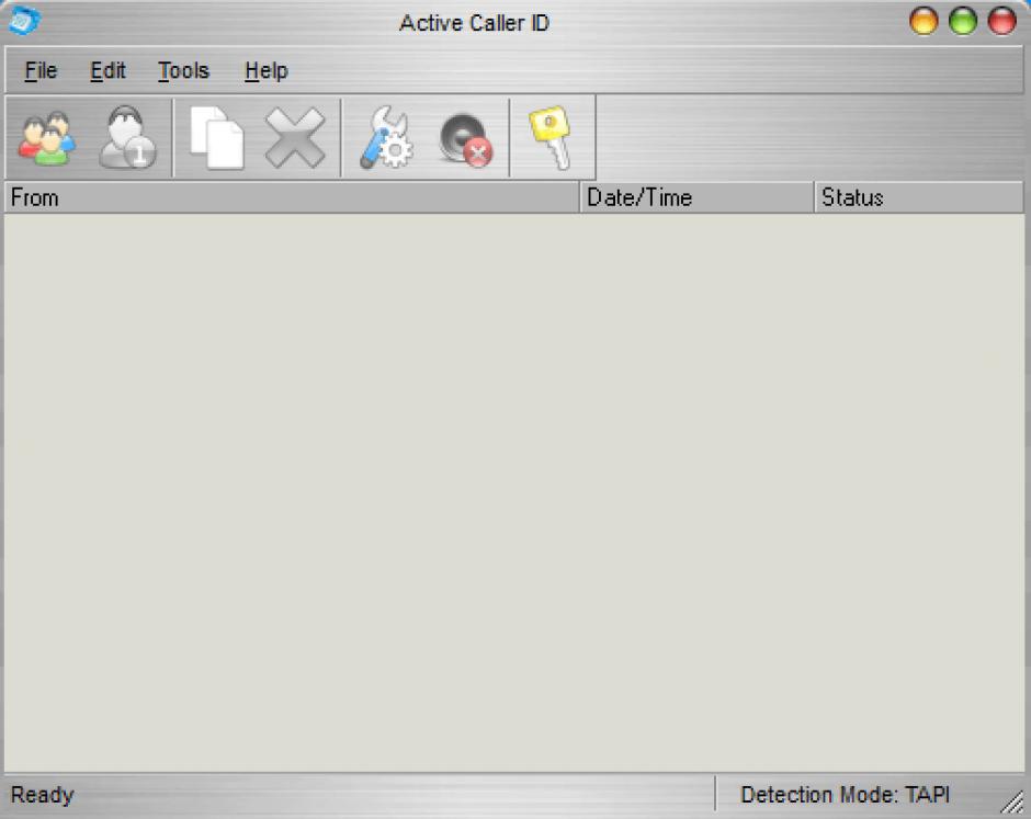 Active Caller ID main screen