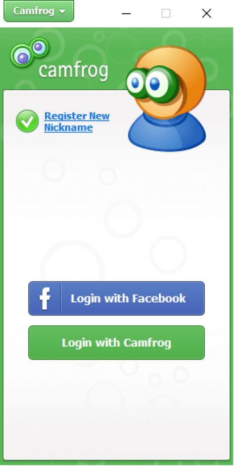 Camfrog Video Chat main screen