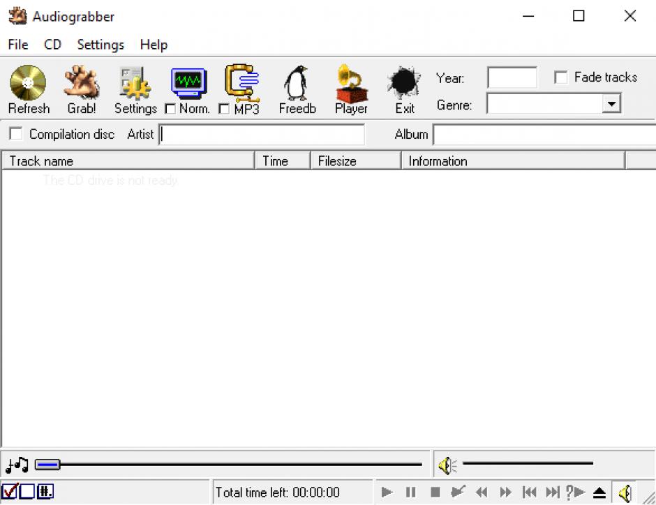 screenshot of program