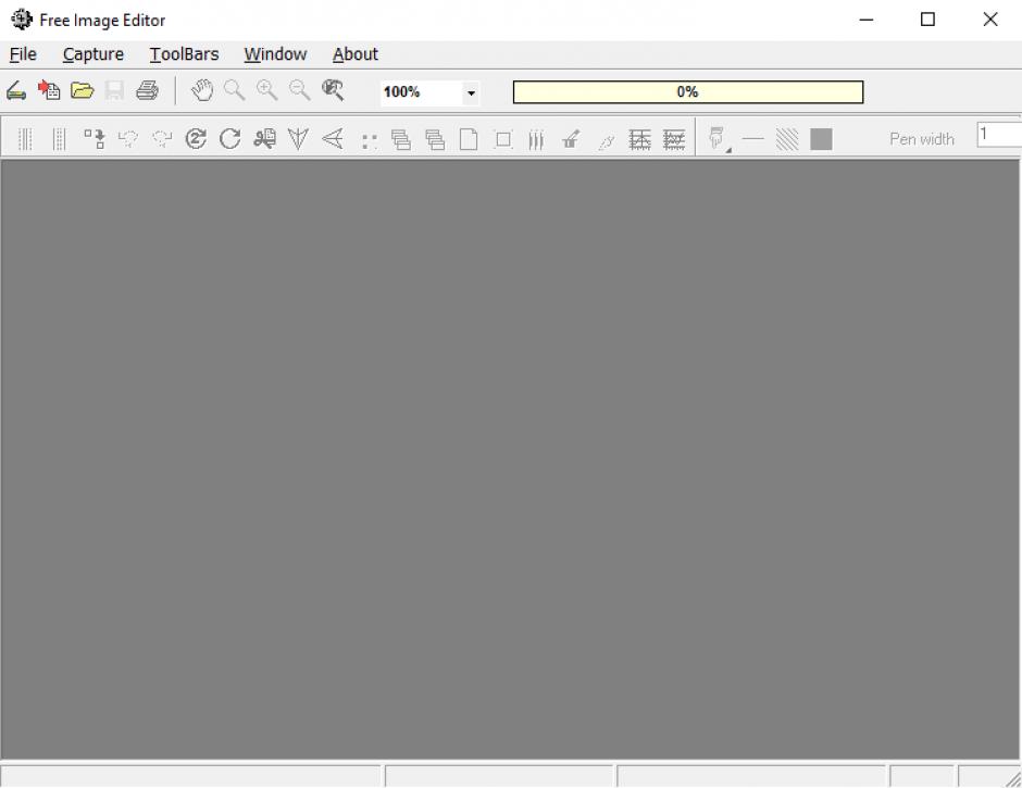 Free Image Editor main screen