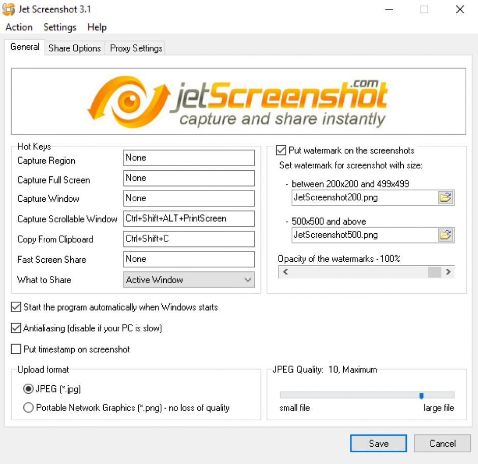Jet Screenshot maiin screen
