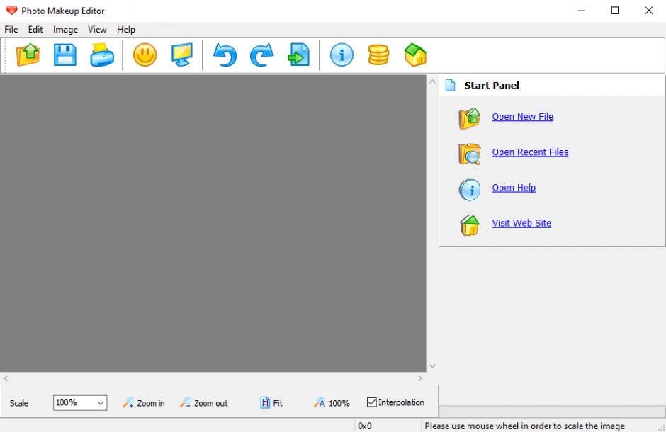 Photo Makeup Editor main screen