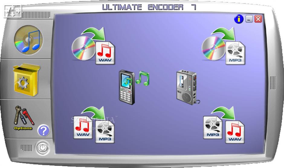 Ultimate Encoder Free main screen