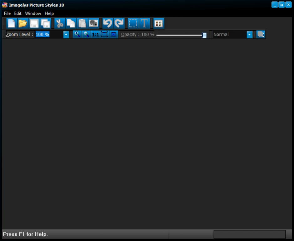 Imagelys Picture Styles main screen