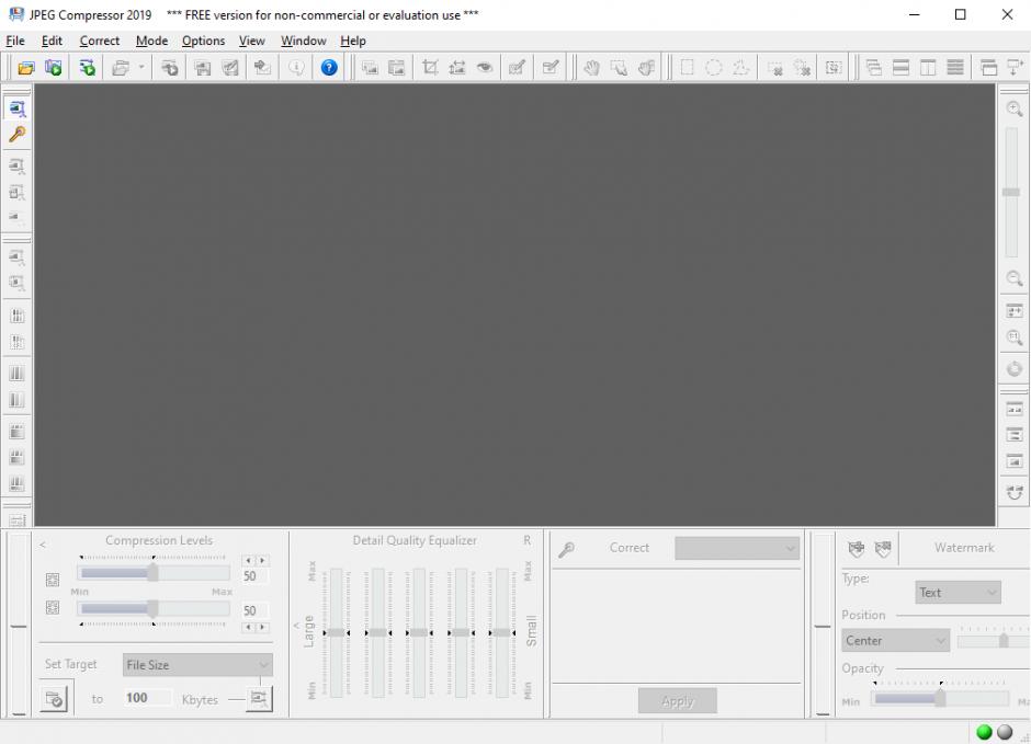 JPEG Compressor 2019 main screen