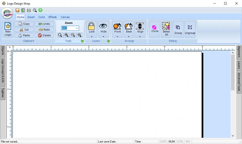 screenshot of program