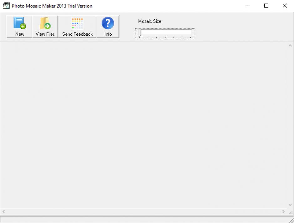 Photo Mosaic Maker 2013 main screen