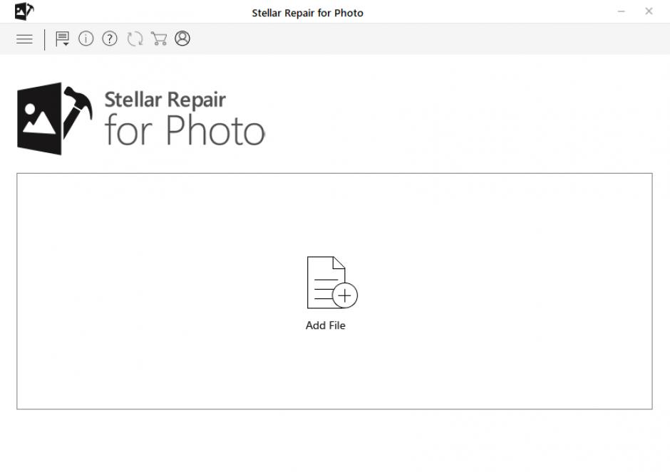 Stellar Repair for Photo main screen