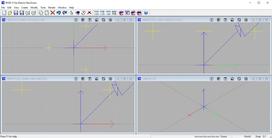 3DWin and Rheingold 3D main screen