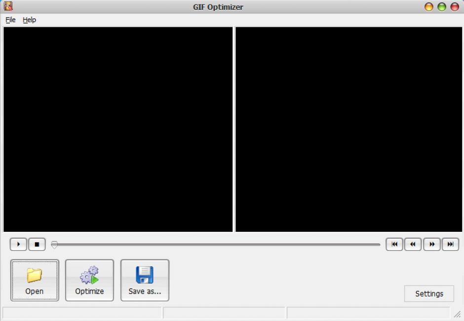 GIF Optimizer main screen