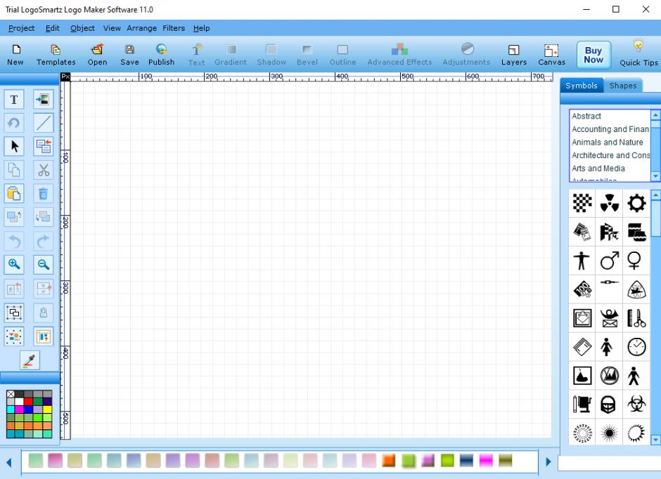 LogoSmartz Logo Maker Software main screen