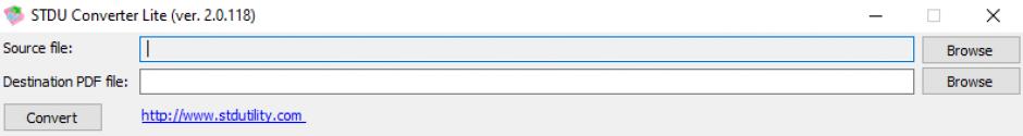 STDU Converter Lite main screen