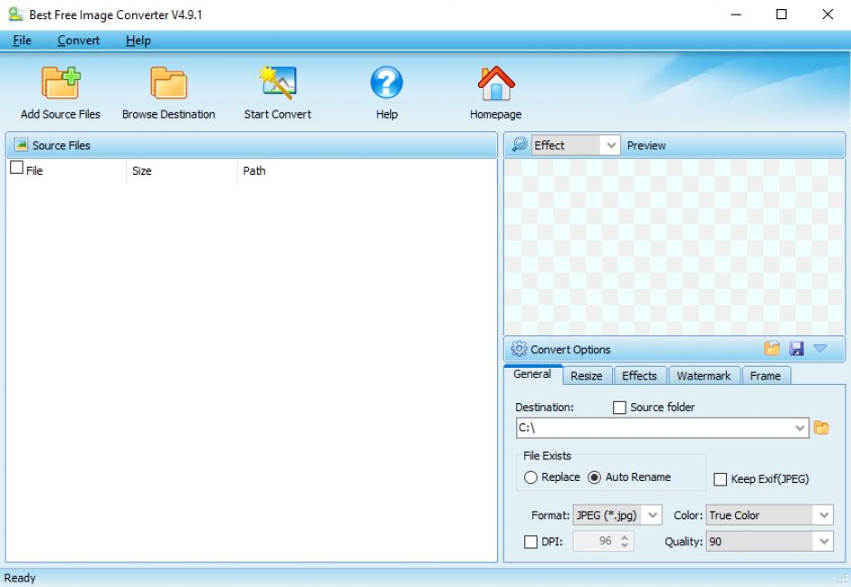 screenshot of program