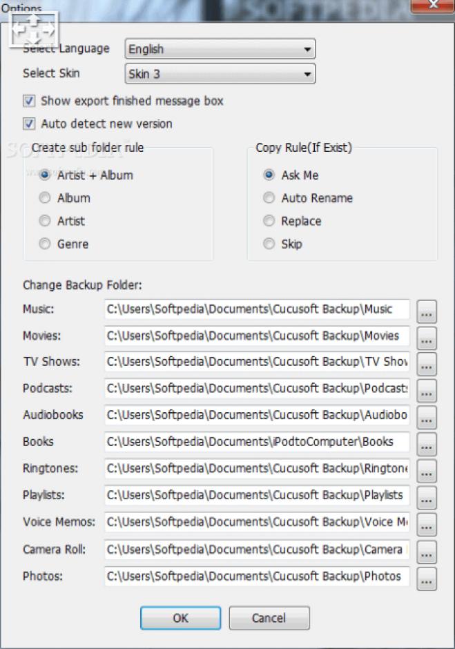 Cucusoft iPhoneiTouchiPod to Computer Transfer main screen