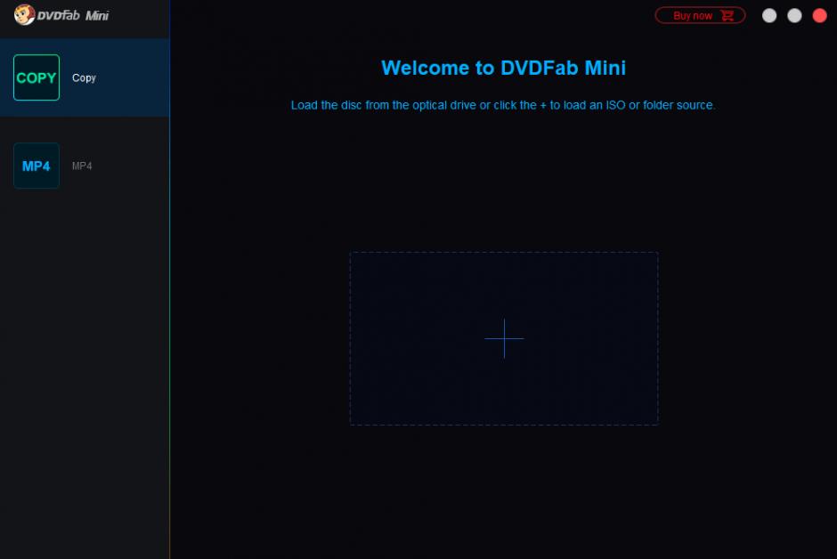 DVDFab Mini main screen