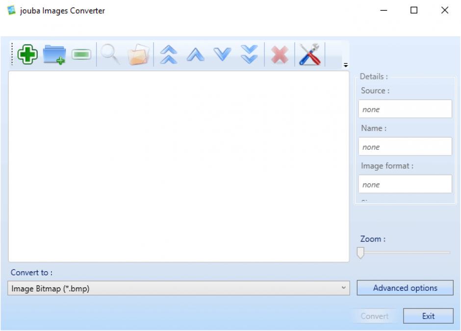 Jouba Images Converter main screen