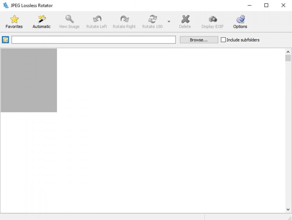 JPEG Lossless Rotator main screen