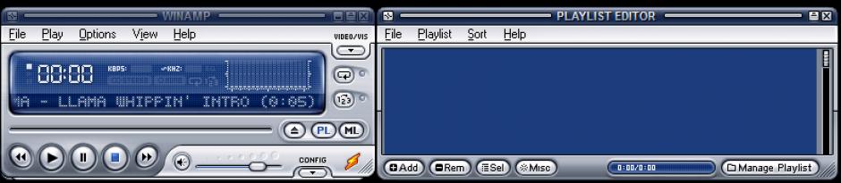 Winamp main screen